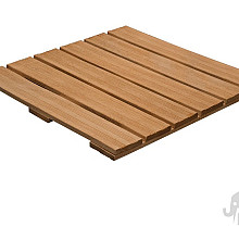 Elephant terrastegel duurzaam hardhout FSC – 2,4 x 50 x 50 cm – semi-ribbel profiel