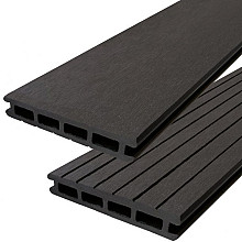 Elephant vlonderplank (clip) houtcomposiet FSC/GRS – Antraciet – 2,1 × 14,5 × 600 cm (2 stuks)
