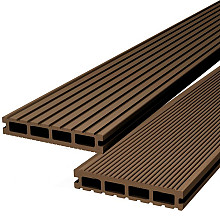 DuoWood Vlonderplank (Clip) DPR Houtcomposiet – 2,5x14,6x220 cm – Douala Groeven/Ribbel