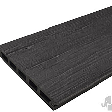 Elephant vlonderplank naadloos houtcomposiet FSC – Antraciet – 2,1 x 14 x 500 cm, antraciet met diep