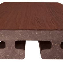 Eva-Last vlonderplank (clip) houtcomposiet FSC – 2,5 x 21 x 400 cm – I-series Padoek bruin houtnerf