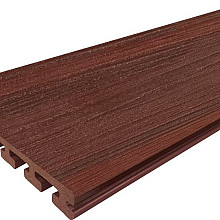 Eva-Last vlonderplank (clip) houtcomposiet FSC – 2,5 x 21 x 500 cm – I-series Padoek bruin houtnerf 