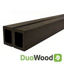 DuoWood onderbalk houtcomposiet FSC/GRS 4x6x400 cm – Lava (2 stuks in krimpfolie)