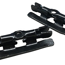 Elephant Professional terras clips zwart RVS  100 stuks incl. schroeven+boor+bitje