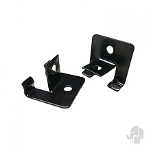 DuoWood eindclips RVS zwart gepoedercoat – 25 stuks