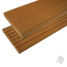 Elephant vlonderplank Bangkirai FSC hardhout 2,5 x 14,5 x 365 cm – groeven profiel (fijne ribbel)