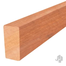 Elephant onderbalk Mukulungu hardhout 4×6×275 cm vlak geschaafd