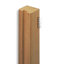 Elephant geschaafde eindpaal Bangkirai hardhout 7x7x275 cm met enkele sponning – Duurzame keuze voor