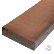 Elephant Gezaagde Balk Angelim Vermelho Hardhout 5x20x550 cm
