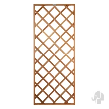 Elephant trellis met kader – duurzaam hardhout FSC – 75x180 cm – diagonale latten RVS geschroefd