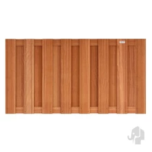 Elephant halfhoge schutting Kempas FSC hardhout 180 x 90 cm – duurzaam en stijlvol