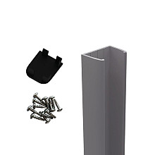 Boston kap en schroeven voor muur/hoekprofiel RAL9005