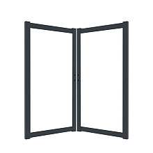 Boston maatwerk Dubbele poort groot max (B) 400cm (H) 200cm incl insteekslot