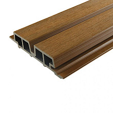 WPC WEO60 Fiberdeck Gardenwall Teak – gevel- en tuinscherm plank 3,3x17x390 cm (wb 140 mm) FSC 100%