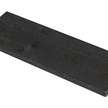 Plank Zwart Vuren Ruw 21×19,5×400 cm – Duurzaam, stijlvol en veelzijdig