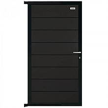 Elephant tuindeur ACP aluminium composiet 90x180 cm antraciet – met antraciet aluminium frame incl.