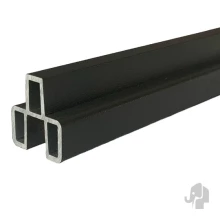 Elephant veer/tussenprofiel Modular Evo aluminium 2x2x179,3 cm antraciet – gepoedercoat (8 stuks in