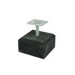 Tegel Beton Zwart Facet 15 cm incl. Verstelbare Plaat – Stijlvol, Sterk en Eenvoudig te Plaatsen