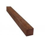 Azobe 070/070 Paal fijn bezaagd; 7x7x450 cm