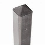 Beton paal metallic gecoat 10x10x275 cm – duurzame afwerking en moderne uitstraling