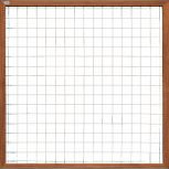 Draadscherm Bangkirai. Kader 180x180 cm