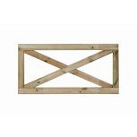 Grenen boerenland hek 75x150 cm – duurzame landelijke erfafscheiding