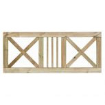 Grenen boerenland hek 75x180 cm – duurzame landelijke erfafscheiding