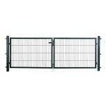 Poort Compleet Dubbel Groen 160x300 cm – Stijlvolle en duurzame erfafscheiding