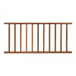 Bangkirai Spijlen hek 100x180  cm – Duurzaam, stijlvol en onderhoudsarm