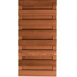 Scherm Bangkirai Deluxe Recht-Verticaal 90×180 cm – Duurzaam, stijlvol en tijdloos