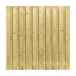 Scherm Carp Geïmpregneerd Recht 19 Planken – 180×180 cm