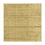 Vuren Louvre Scherm 180x180 cm – Stijlvolle privacy en natuurlijke uitstraling