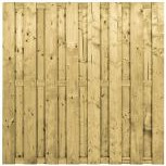 Vuren Scherm 15 Planks 180x180 cm – Duurzame en Stijlvolle Tuinafscheiding