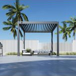 Carp Garant Premium overkapping 3x3 Antraciet incl  handmatig Alu. kanteldak – Luxe, Comfort en Duur