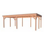 Douglas Overkapping Premium Ruw 400x780 cm – Luxe, Duurzaamheid & Sfeervolle Buitenruimte