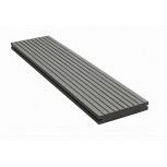 Vintage loopdd massief grijs – 1,9 x 13,5 x 300 cm