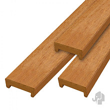 Elephant Afdekprofiel Duurzaam Hardhout 2,4 x 6 x 180 cm met Sponning 4,6 cm – Bescherming en Afwerk