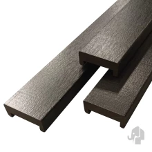 Elephant Afdekprofiel Duurzaam Hardhout – Zwart Geverfd (2,4 x 6 x 180 cm, sponning 4,6 cm)