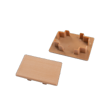 Brise soleil eindkap 42*60mm Teak (24pcs)