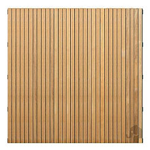 Elephant schutting Stripes Black hardhout FSC gevingerlast 45x1800x1800mm bruin/zwart RVS geschroefd