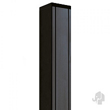 Elephant geassembleerde poortpaal aluminium met kap 88x88x3020mm antra kleur / versterkt / houten kern