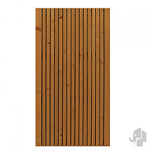 Elephant tuindeur Stripes Black bruin verd. Vuren FSC  50x1000x1790mm met smalle delen / zwarte doek