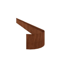 Cortenstaal borderrand - Geplet FLEX - Hoogte 23 cm - 240 cm