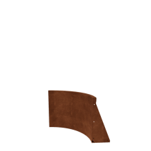 Cortenstaal keerwand - Binnenbocht - 50 x 50 x 50 cm