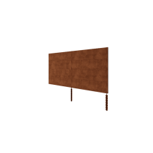 Cortenstaal schutting H4 - Complete set - 372 x 6 x 190 cm