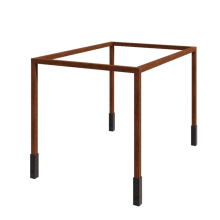 Cortenstaal pergola - Rechthoek - 424 x 300 x 230 cm - Met betonpoer