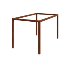 Cortenstaal pergola - Rechthoek - 424 x 250 x 230 cm - Zonder betonpoer