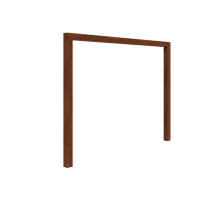 Cortenstaal pergola - Recht - 300 x 230 cm - Zonder betonpoer