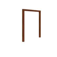 Cortenstaal pergola - Recht - 200 x 230 cm - Zonder betonpoer