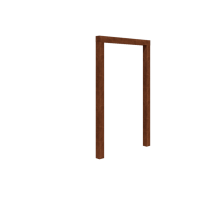 Cortenstaal pergola - Recht - 150 x 230 cm - Zonder betonpoer